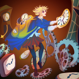 Алиса с часами