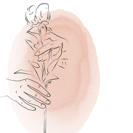 Цветок в руках