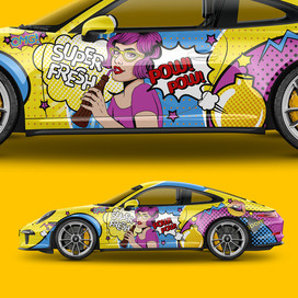 Дизайн для оклейки авто