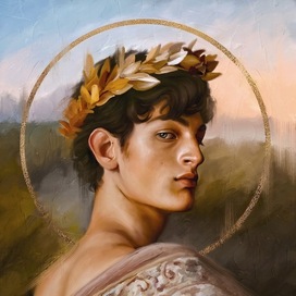 Портрет молодого человека в стиле ренессанс 