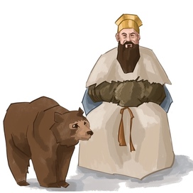 Тангун и мишка (основатель Кореи)