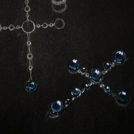 Крест с  жемчугом