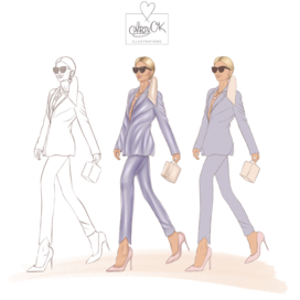 Paris fashion illustration