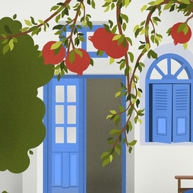 Greek place illustration 