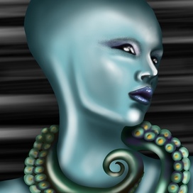 Инопланетянка с ожерельем из щупалец