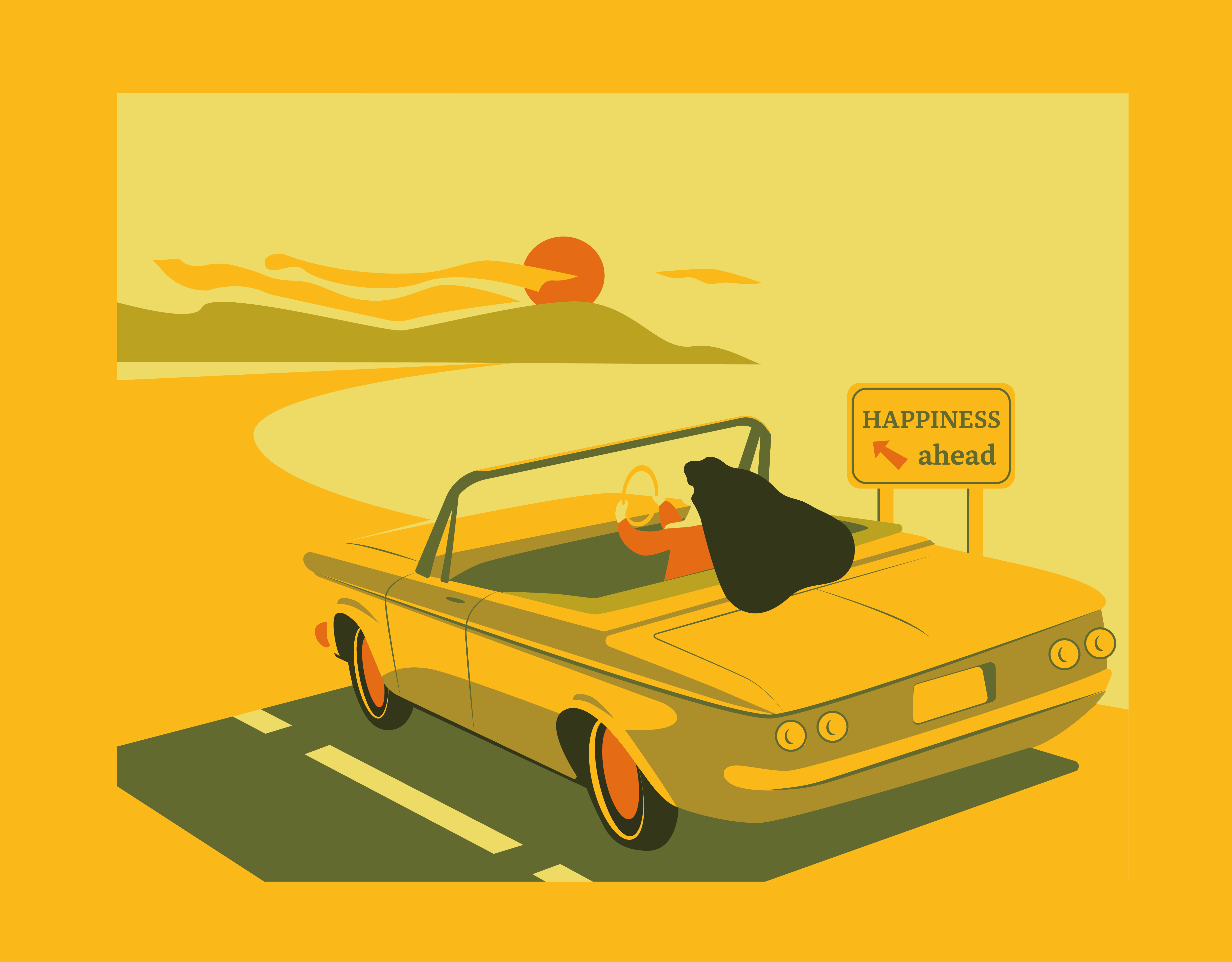 girl in the convertible