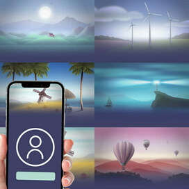 Иллюстрации для мобильного приложения