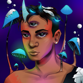 мальчик в грибочках