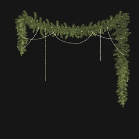 Гирлянда из ёлочки