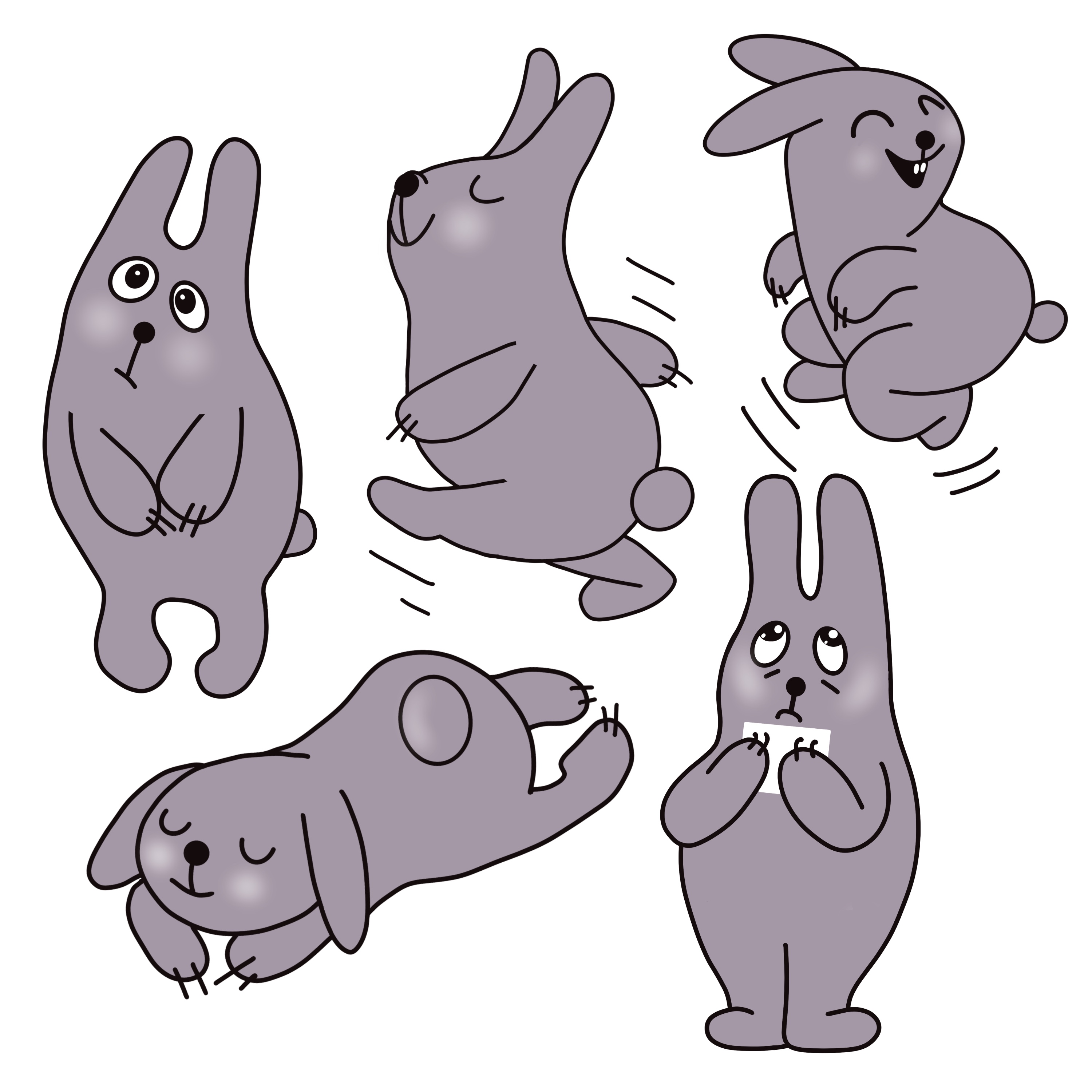 Прикольные рисунки с зайцами
