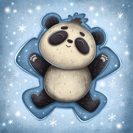 Снежные игры панды