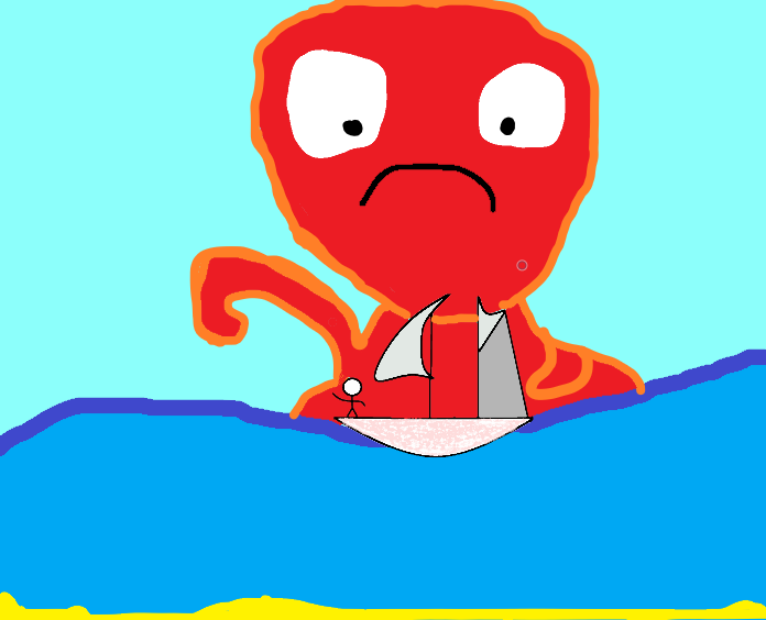 Иллюстрация чудо юдо в стиле детский | Illustrators.ru