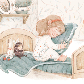 Иллюстрация для книги Елены Ульевой   "Полезные сказки для хорошего сна" 