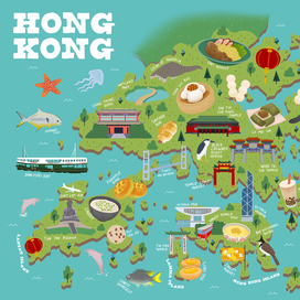 Карта Гонг Конга