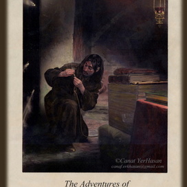 Иллюстрация к книге "Приключения бригадира Жерара" Артур Конан Дойл.
