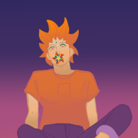 Дама с цветком