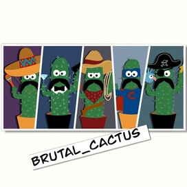 Стикерпак Brutal_Cactus