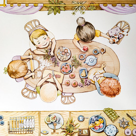 "Дети делают пиццу "