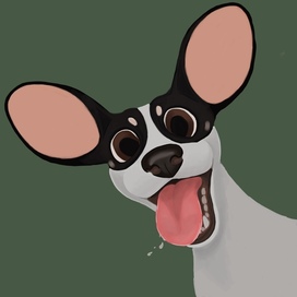 Мультяшный портрет собаки