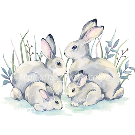 Животные акварелью / Watercolor animal illustration