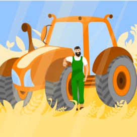 Иллюстрация для сельскохозяйственной компании