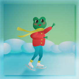 Открытка ко дню лягушки