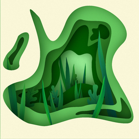 Бумажная иллюстрация