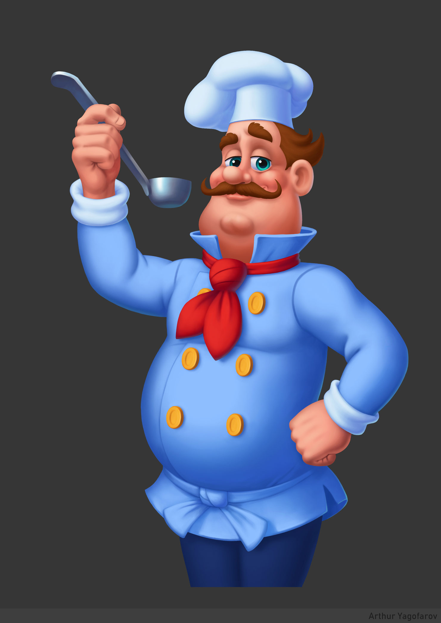 Иллюстрация Повар | Illustrators.ru