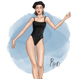 Девушка в силе Fashion illustration