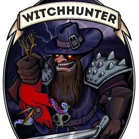 Дизайн этикетки крафтового пива WITCHHUNTER