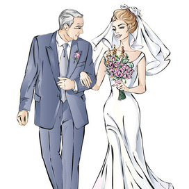 Свадебная иллюстрация