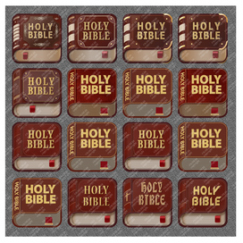"Holy Bible". Набор значков