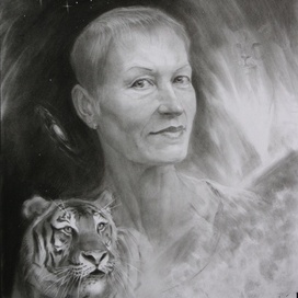 Наталья.42*56 бумага, соус.