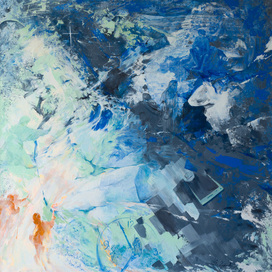 В сладком сне тотальной цифровизации.80*80 холст,акрил,масло