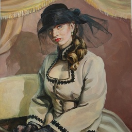 Наталья Войтенко.60*80 двп,масло. (этюд Аля-прима) 