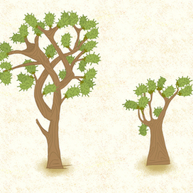 Набор однотипных деревьев