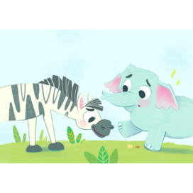 Слоник и зебра