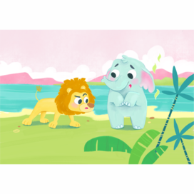 Слоник и лев