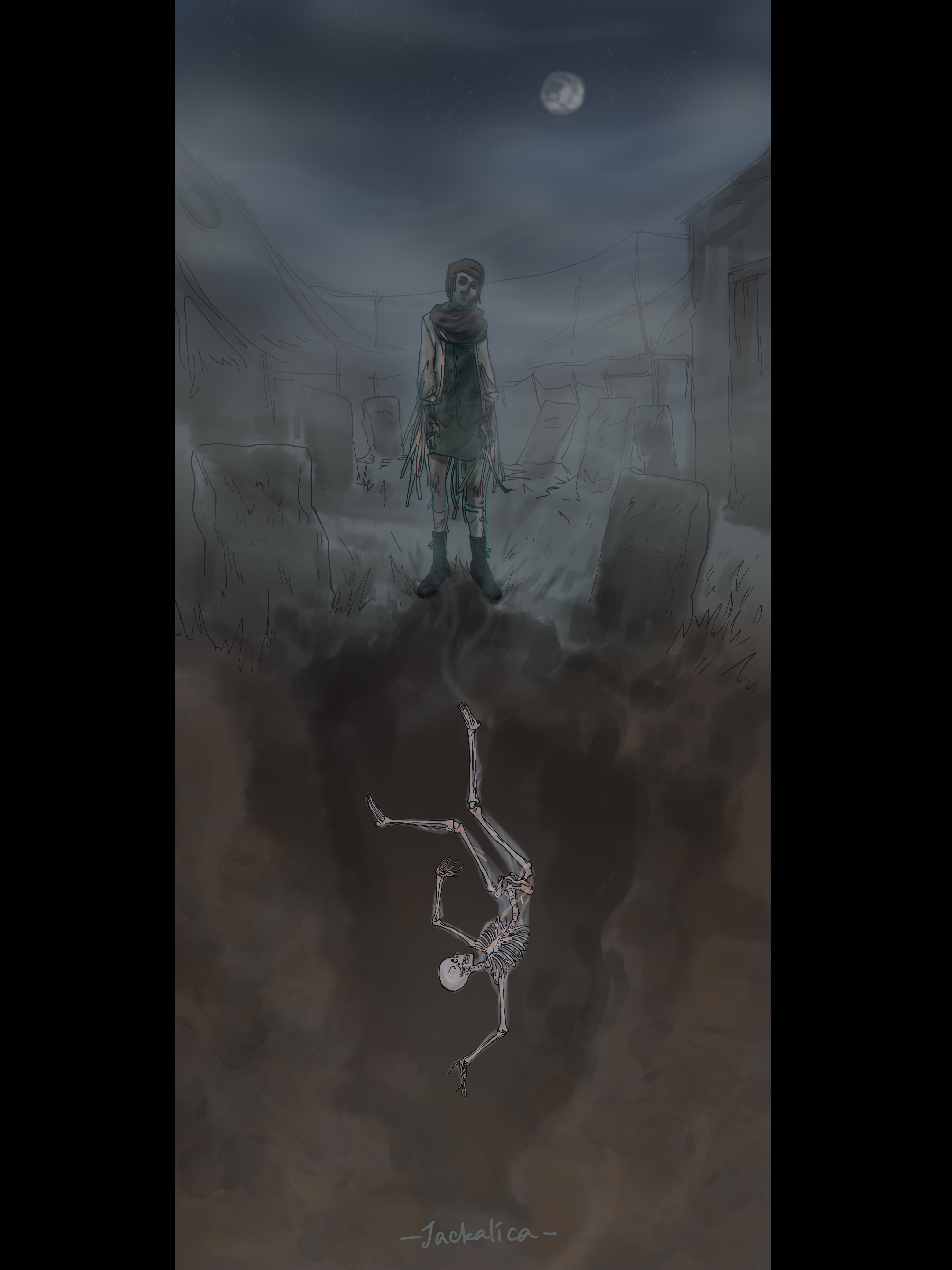 Самозванка на кладбище