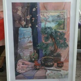 Натюрморт с азиатскими мотивами