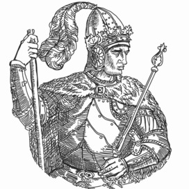 Векторная иллюстрация короля Витовта