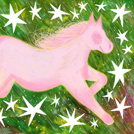 Мечтающая лошадь. Когда ты улыбаешься, звёзды зажигаются