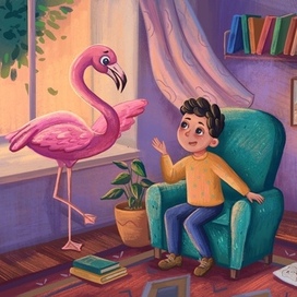 Разговор с фламинго
