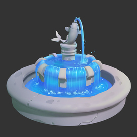 fountain 2D gameart