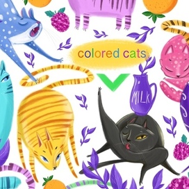 Colored cats