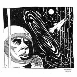 Иллюстрация к треку Дэвида Боуи «Space Oddity “