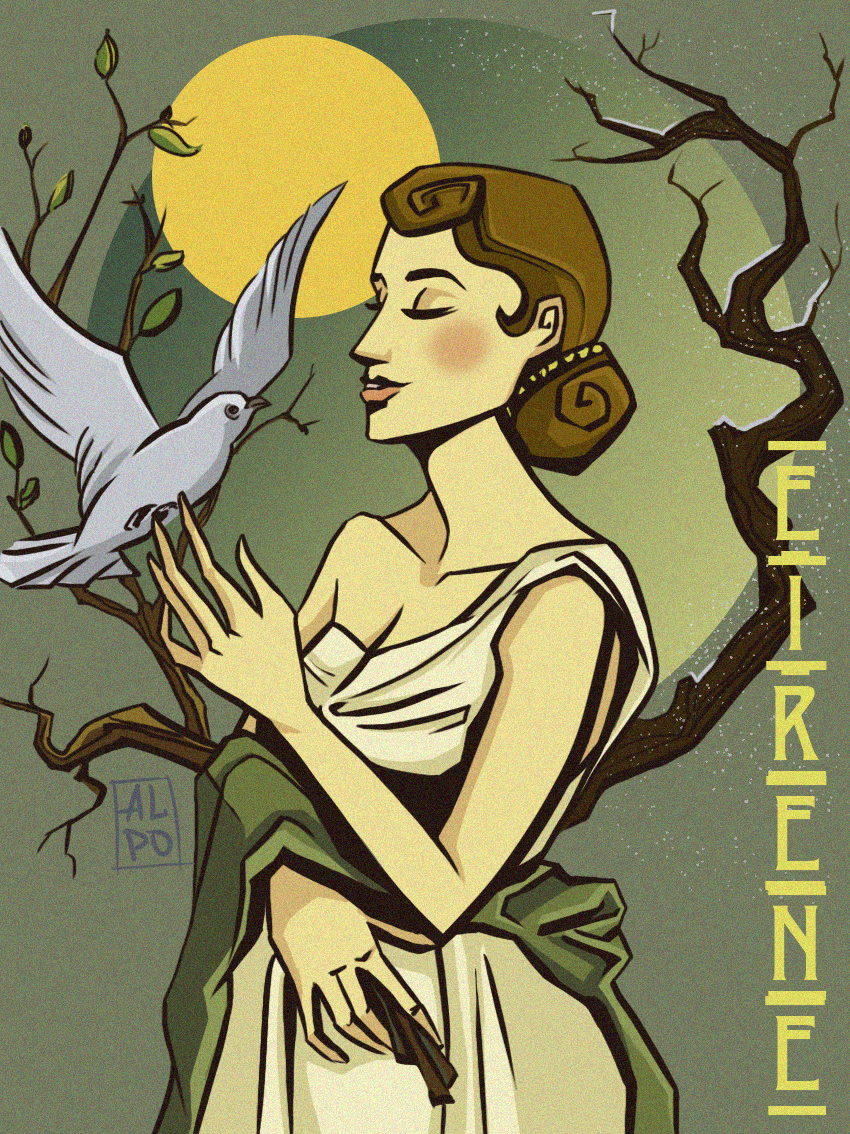 Иллюстрация Эйрена | Греческая мифология | Illustrators.ru