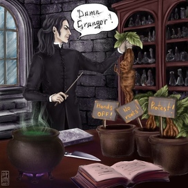 Severus Snape and mandrake strike