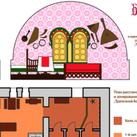 Зарисовки интерьера для "Трапезной Боярские палаты"