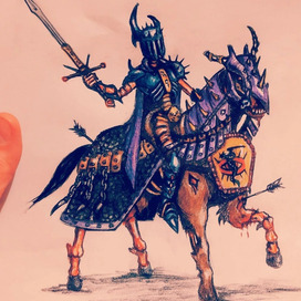 Рыцарь смерти, раскрашен